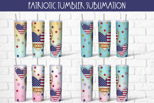 Patriotic tumbler design | Tumbler sublimation Sublimation Svetana Studio 