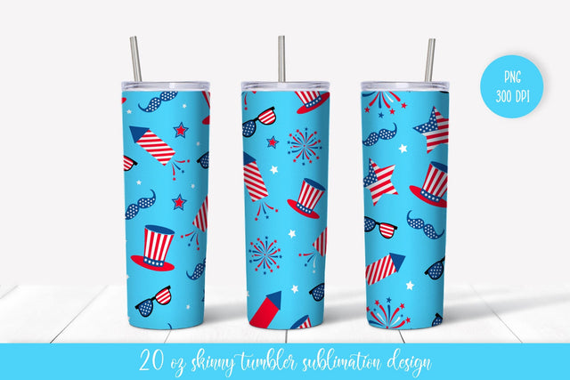 Patriotic Tumbler Wrap Sublimation Designs. 4th of July Tumbler Sublimation LaBelezoka 