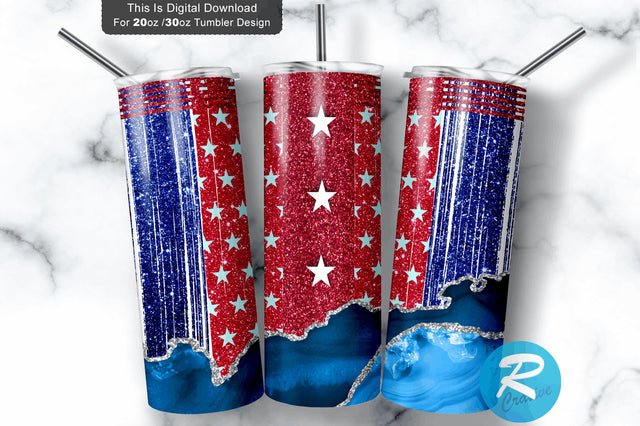 Patriotic USA 20 oz / 30 oz Tumbler PNG Sublimation Regulrcrative 