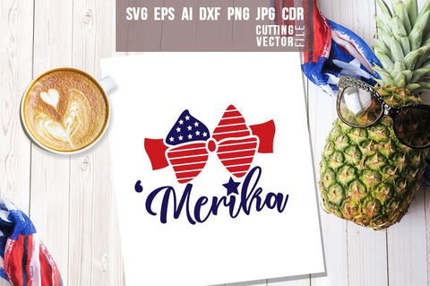 Patriotic USA Ribbon SVG SVG VectorSVGdesign 
