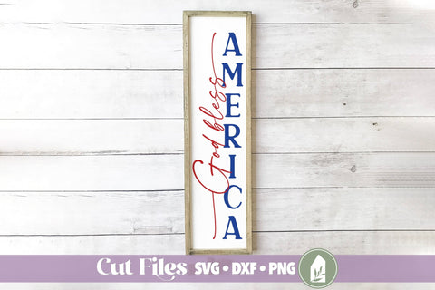 Patriotic Vertical Porch Sign SVG Bundle SVG LilleJuniper 
