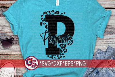 Patriots P SVG DXF EPS PNG SVG Greedy Stitches 