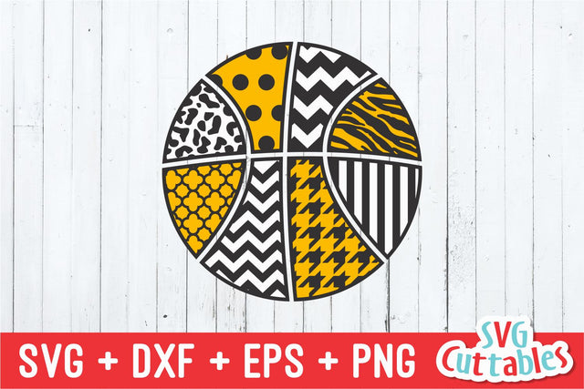 Patterned Basketball SVG Svg Cuttables 