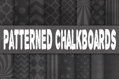 Patterned Chalkboard Textures Digital Paper Sublimation Old Market 
