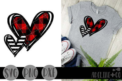 Patterned hearts, Valentine's Day SVG Adeline&co 