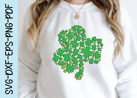 Patterned Shamrock St.Patrick's day svg SVG designstore 