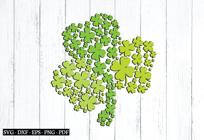 Patterned Shamrock St.Patrick's day svg SVG designstore 