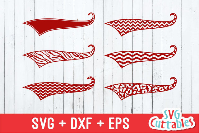Patterned Text Tails SVG Svg Cuttables 