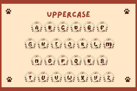 Paw House Monogram Font Attype studio 