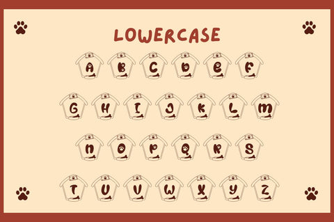 Paw House Monogram Font Attype studio 