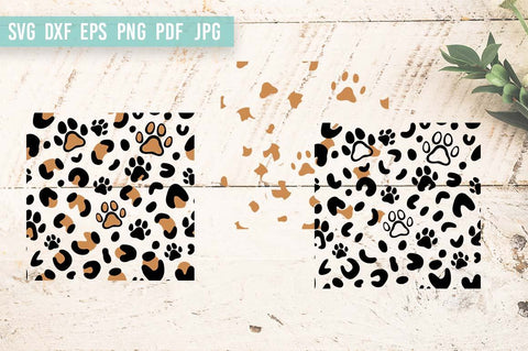 Paw Leopard Print SVG | Paw dog SVG | Leopard pattern SVG SVG Irina Ostapenko 