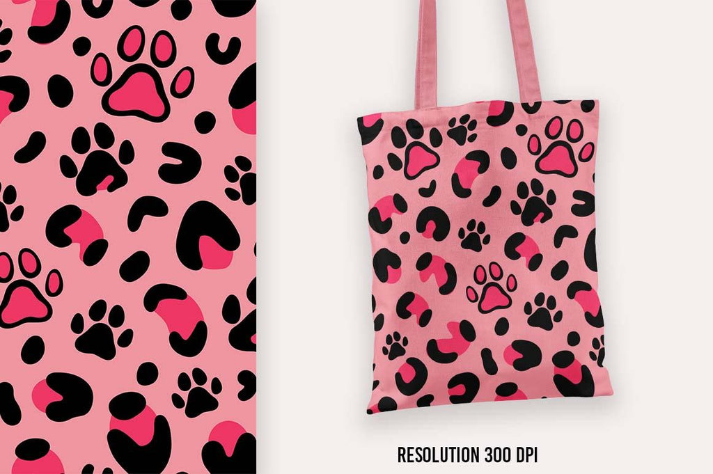 Paw Leopard Print SVG | Paw dog SVG | Leopard pattern SVG - So Fontsy