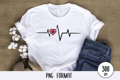Paw Print Love PNG Sublimation SVG futivesvg 