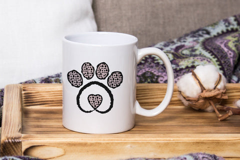 Paw Print Love PNG Sublimation SVG futivesvg 