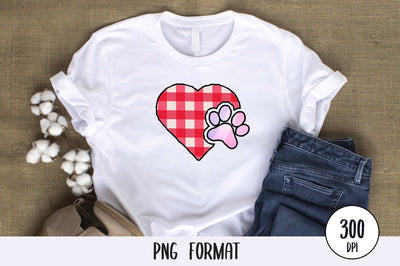 Paw Print Love PNG Sublimation SVG futivesvg 