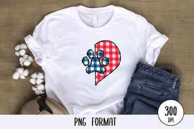 Paw Print Love PNG Sublimation SVG futivesvg 
