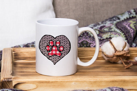 Paw Print Love PNG Sublimation SVG futivesvg 