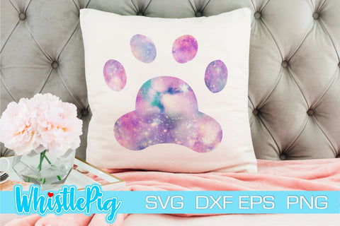 Paw Print SVG Bundle Paw Print Cut Files Cat Svg Dog Svg Pet SVG Whistlepig Designs 