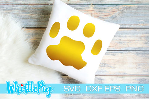 Paw Print SVG Bundle Paw Print Cut Files Cat Svg Dog Svg Pet SVG Whistlepig Designs 