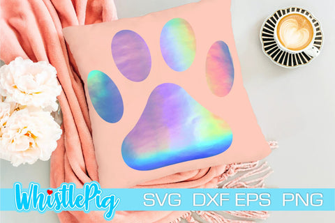 Paw Print SVG Bundle Paw Print Cut Files Cat Svg Dog Svg Pet SVG Whistlepig Designs 