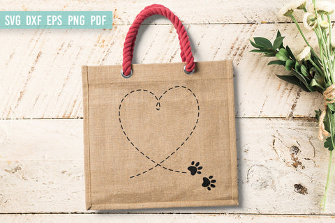 Paw Print SVG | Dog SVG | Dog Monogram SVG SVG Irina Ostapenko 