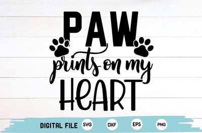 paw prints on my heart SVG md faruk hossain 