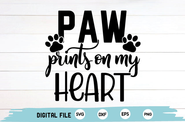 paw prints on my heart SVG md faruk hossain 