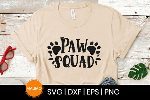 Paw squad, pet svg quote SVG Maumo Designs 