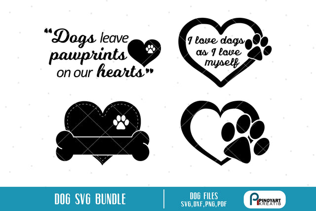 Paw Svg Bundle SVG Pinoyart Kreatib