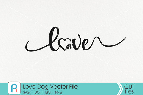 Paw Svg, Dog Svg, Love Svg, Love Paw Svg, Dog Lover Svg, Paw SVG Pinoyart Kreatib 