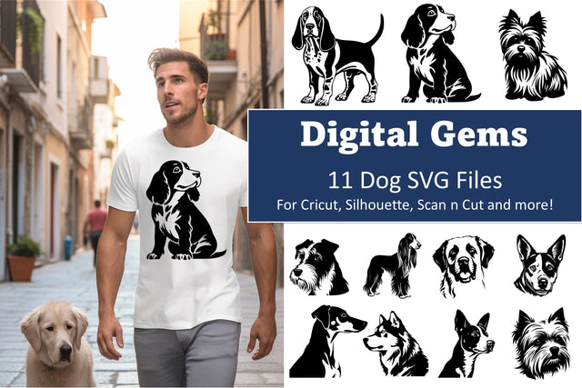 Pawfect Canine SVG Collection: Playful and Versatile Dogs 3 SVG Digital Gems 