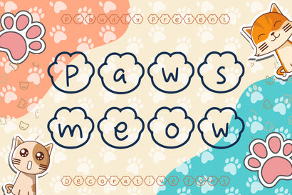 Paws Meow Font Aisyah 