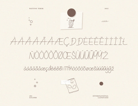 Payung Terik Script Handwritten Font inferno.studio3 