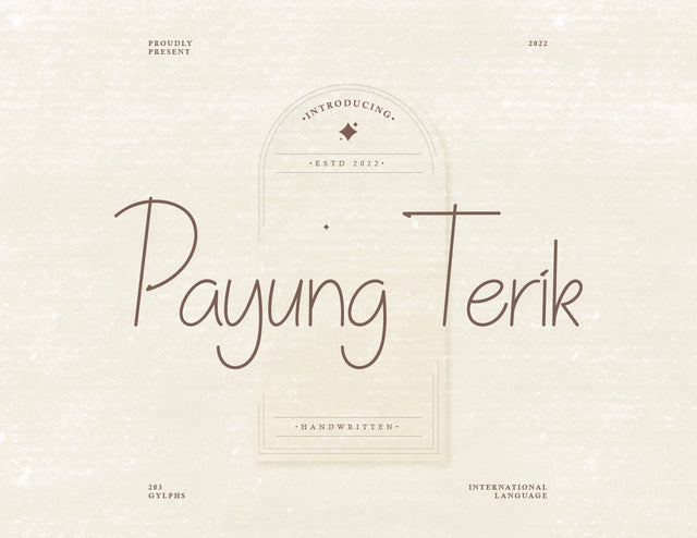 Payung Terik Script Handwritten Font inferno.studio3 