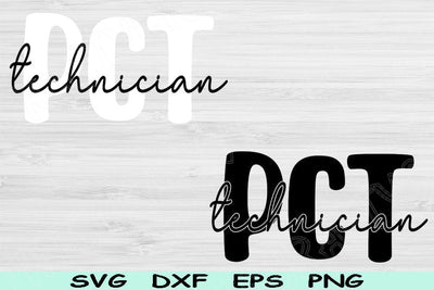 PCT Svg Dxf Png Cut Files, Patient Care Technician Svg, Nurse Svg Files For Cricut, Patient Care Tech Svg Silhouette Digital Download Design SVG TiffsCraftyCreations 