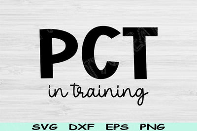 PCT Svg In Training Dxf Png Cut File, Patient Care Technician Svg, Nurse Svg Files For Cricut, Patient Care Tech Svg Digital Download Design SVG TiffsCraftyCreations 