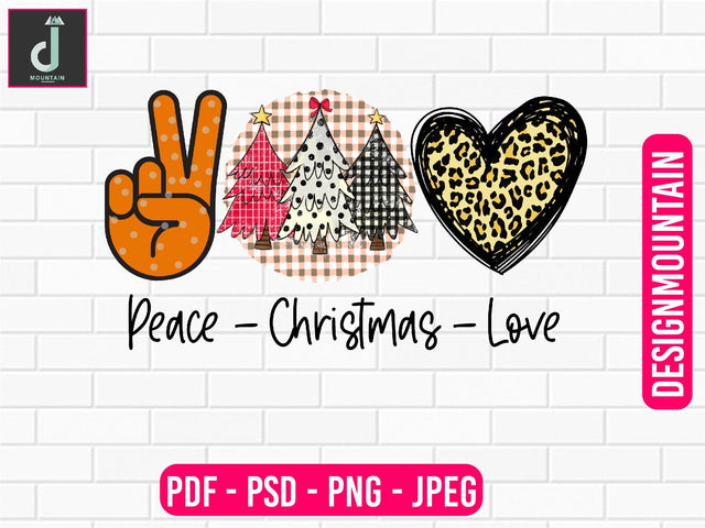 peace Christmas love sublimation design, Christmas Bundle Png, Merry Christmas Png, Christmas Png Sublimation Alihossainbd 