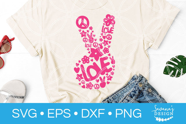 Peace Fingers SVG SVG SavanasDesign 