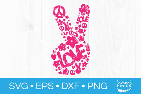 Peace Fingers SVG SVG SavanasDesign 