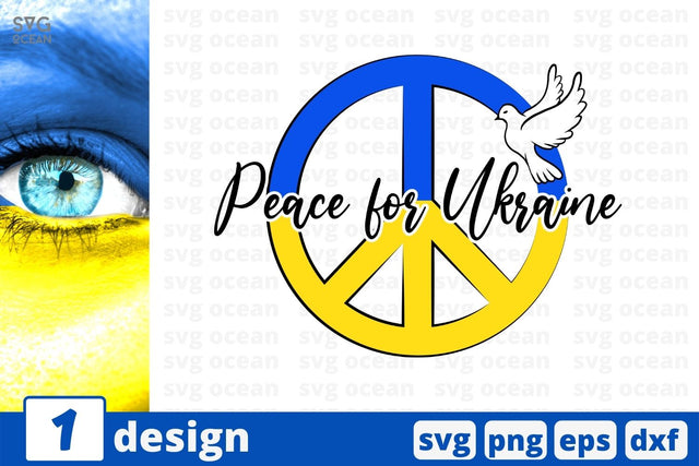 Peace for Ukraine SVG Cut File SVG SvgOcean 