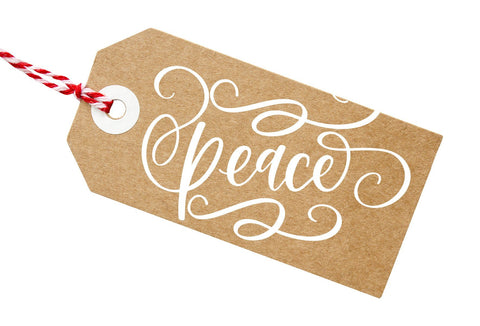 Peace Hand Lettered Cut File SVG SVG Cursive by Camille 