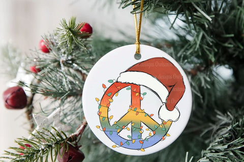 Peace Hippie Christmas Sublimation Sublimation LAM HOANG THUY 