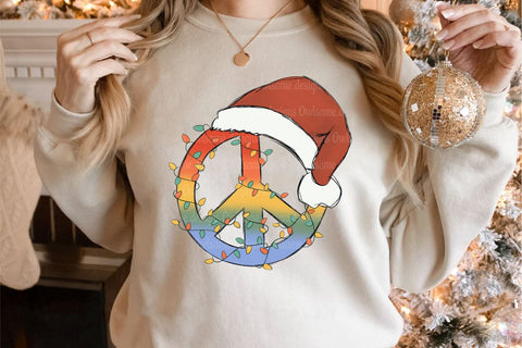 Peace Hippie Christmas Sublimation Sublimation LAM HOANG THUY 