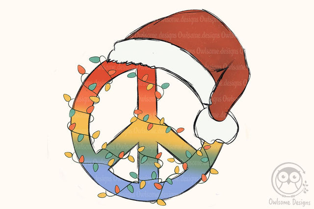 Peace Hippie Christmas Sublimation Sublimation LAM HOANG THUY 