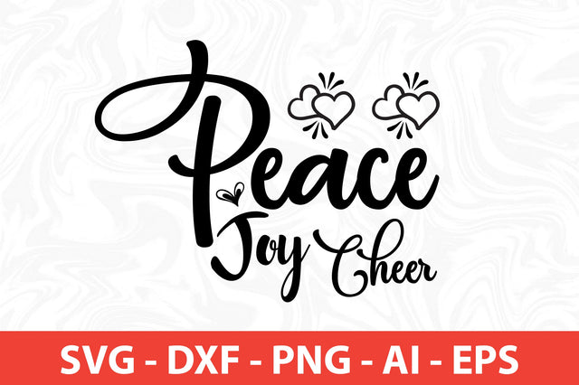 Peace Joy Cheer SVG SVG nirmal108roy 