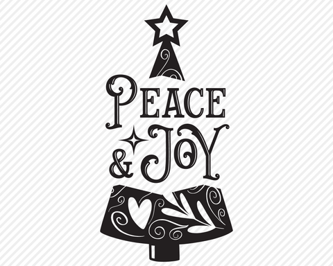 Peace & Joy | Christmas SVG SVG Texas Southern Cuts 