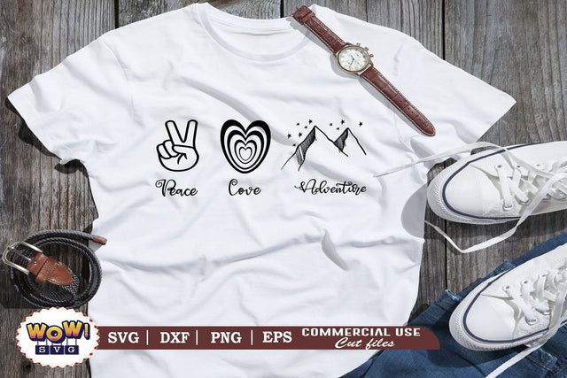 Peace love adventure svg, Camping svg, RV svg, Png, Dxf SVG Wowsvgstudio 