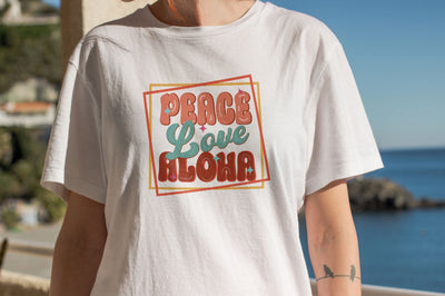 Peace Love Aloha PNG Design Sublimation Rupkotha 