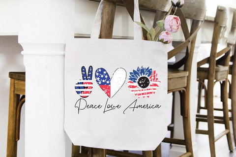 Peace Love America -2 Sublimation Creativeart88 