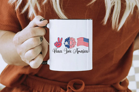 Peace Love America Sublimation Creativeart88 
